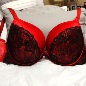 Cacique Red Lace Bra